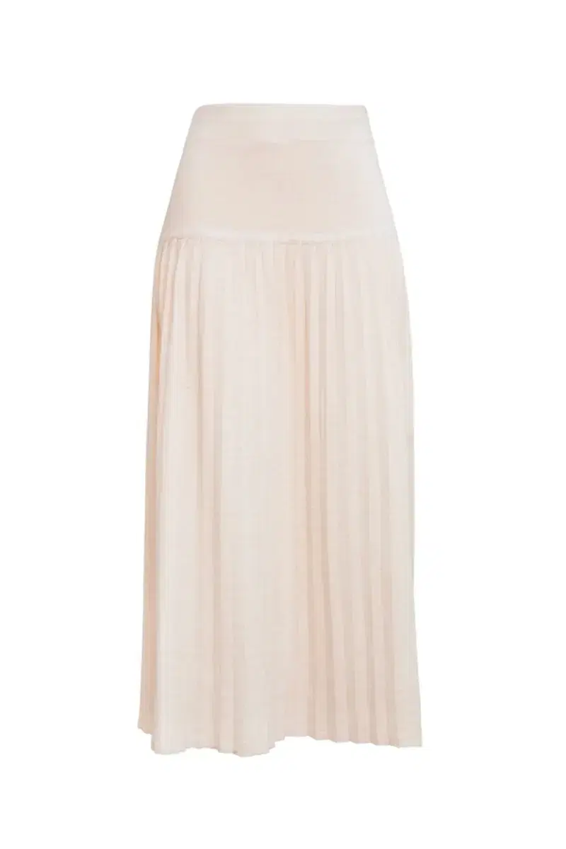 ELEVEN SIX Lea Pleated Midi Skirt Ivory